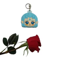 Экологическая сумка складная усадка мультфильм силиконовая кукла Ao Bing бумажник сумка для покупок брелок подвеска