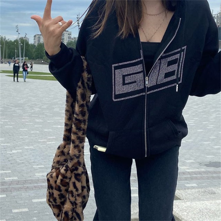 Letter Embroidery Hoodie 4