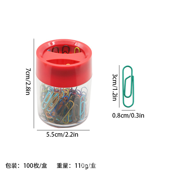 Cartel de almacenamiento de clip magnético de color macarón cuadrado creativo