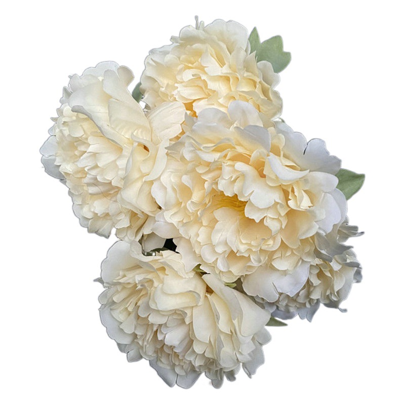 N ° 5 ramo de flores peonía Wuqing Distrito de flores artificiales de boda arco camino plomo decoración de flores artificiales peonía Artesanías de Flores de Seda