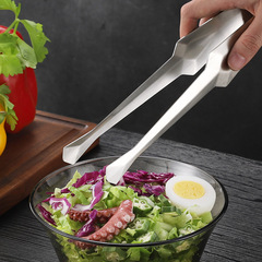 Cross-border 304 stainless steel food tongs Japanese barbecue tongs Korean barbecue tongs BBQ steak tongs Amazon food tongs