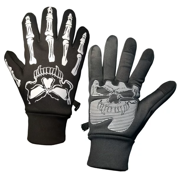 Motorcycle Riding Gloves Skull Bone Section Windproof Bicycle Long Finger Gloves Sports Autumn and Winter Ghost Claw Full Finger