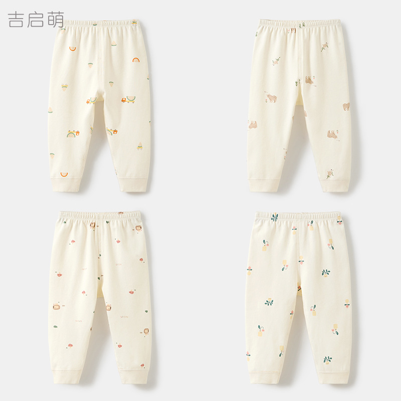 Pantalones de otoño para bebés, invierno para niños, pantalones de línea de algodón para niños, niñas, pantalones de calentamiento para bebés