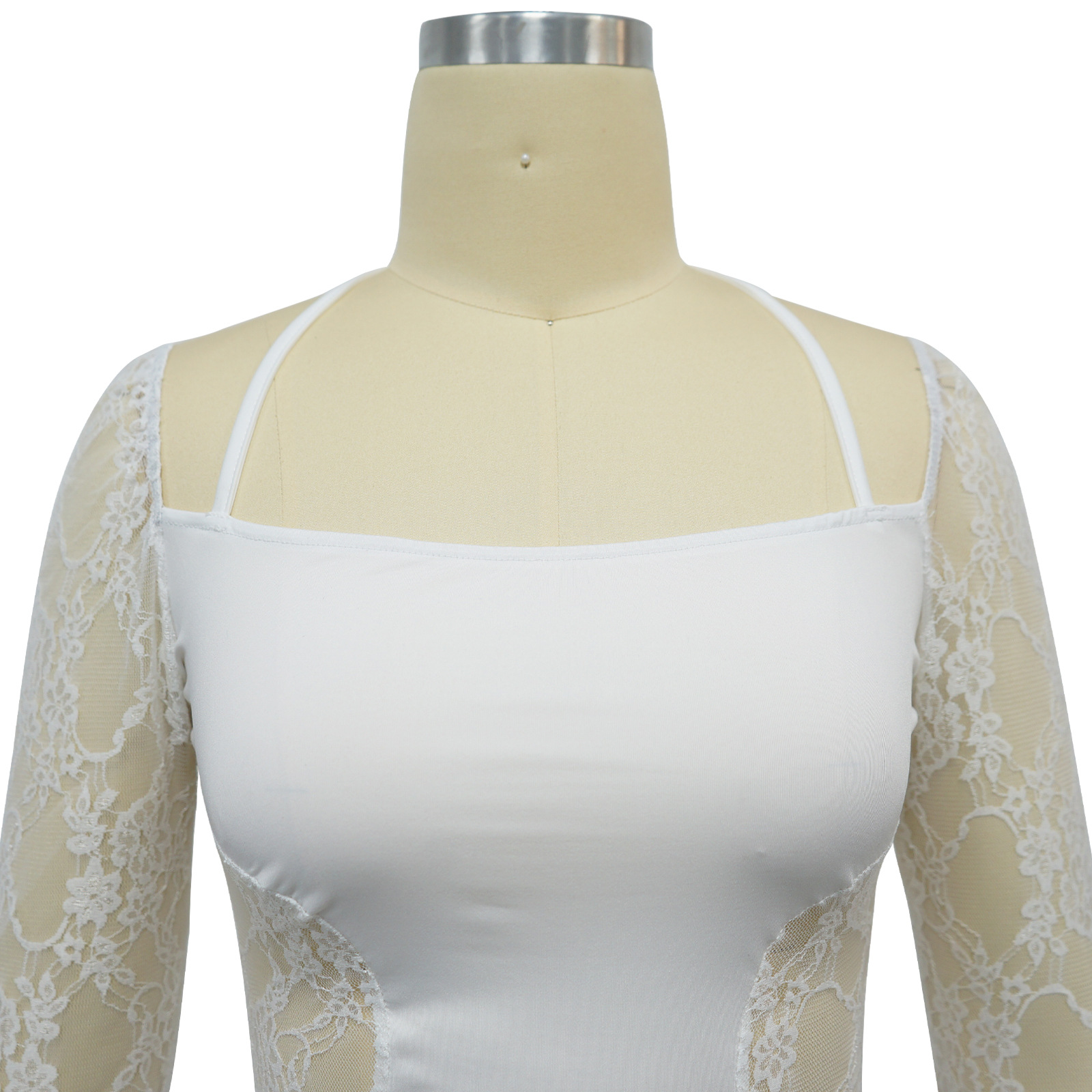 Elegant Women's Lace Splicing Evening Dress For Special Occasions_voghion.com
