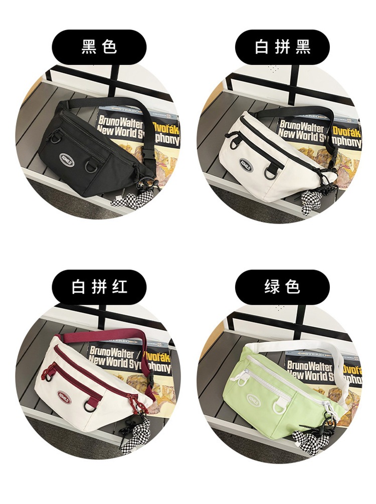 Men's Streetwear Solid Color Nylon Waist Bags display picture 8