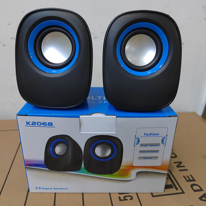 Cross-Border K2068 Big Q Egg Computer Audio Desktop Notebook Desktop Speaker USB Wired Gift Audio Wholesale