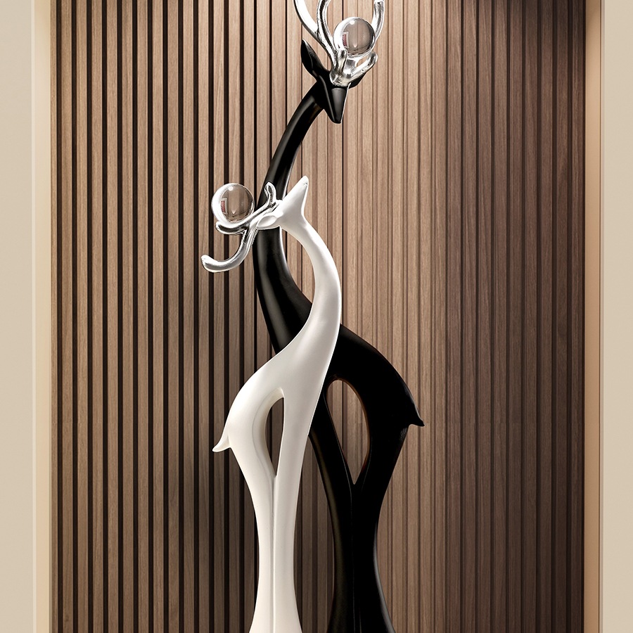 Beihanmei Light Luxury Living Room Sofa Tv Cabinet Large Floor-Standing Ornaments Entrance Ornaments Housewarming Gift