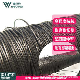 厂家订做高强抗拉黑色大力马细绳 直径0.8mm耐磨手串链绳