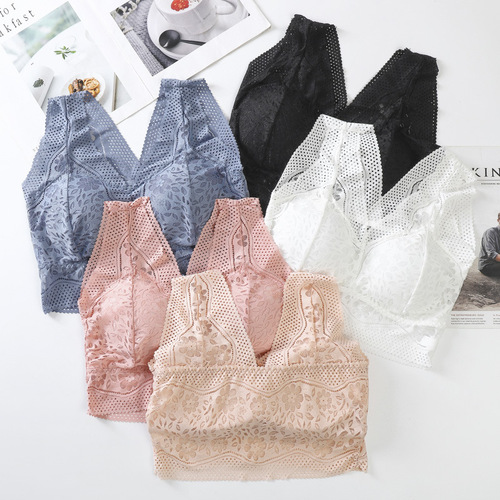 Seamless broad shoulders, ice silk, beautiful back, girl's wrapped bra, tube top, sexy small breasts, gathered, wire-free bra, bottoming underwear for women