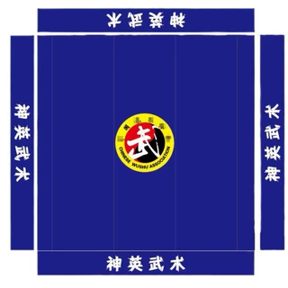 武术散打拳击擂台盖单训练比赛摔跤垫子盖单垫子跆拳道垫盖布PVC