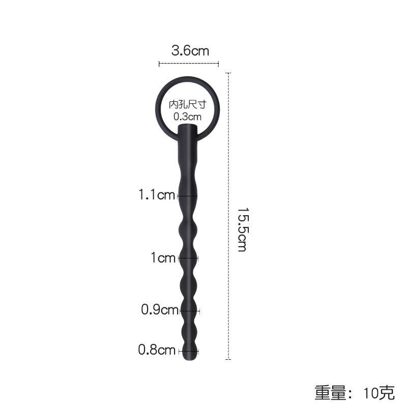 Hollow Silicone Urethral Dilator Stick, Male Sound Bead, Multi-Size Adult Toy — detail image 7