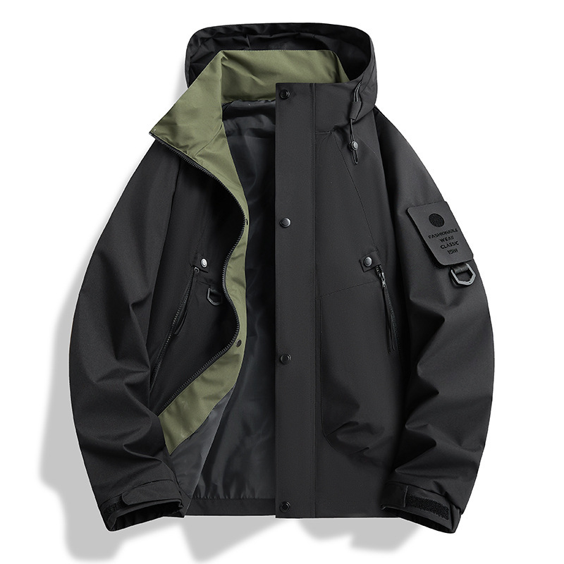 Spring and Autumn New Style American-Style Loose Windproof Outdoor Trendy Hooded Jacket D99 Spring and Autumn New Style American-Style Loose Windproof Outdoor Trendy Hooded Jacket D99