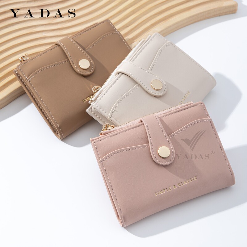 Yadas High-End Women's Wallet with Zipper, Multiple Card Slots, Card Holder, Simple Multifunctional Wallet for Women