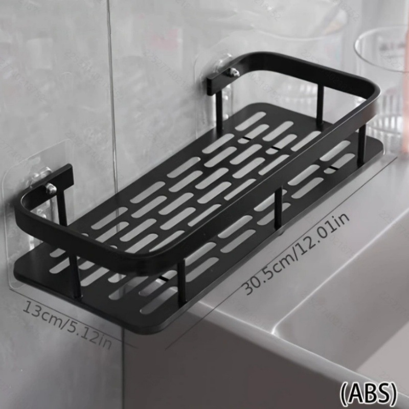 Baño tipo pared sin perforación inodoro baño inodoro lavabo estante de almacenamiento en la pared estante de almacenamiento de baño