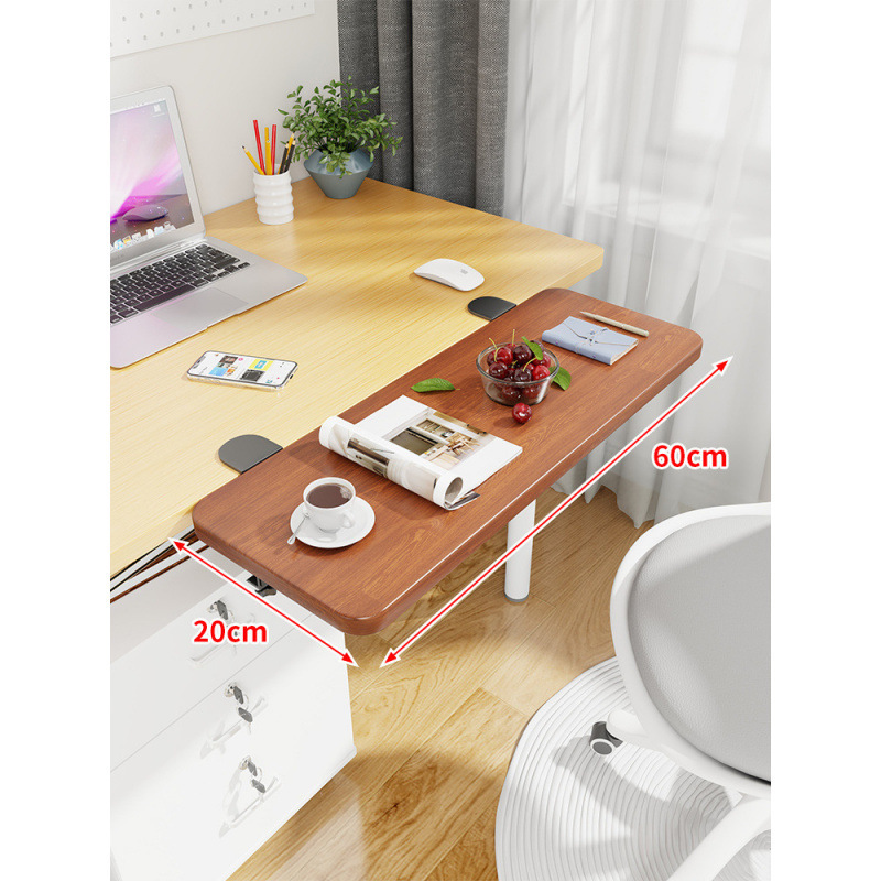 Mesa de escritorio extensión de mano mesa de computadora tablero de escritorio portador de teclado dormitorio tablero de estación de trabajo ensanchado extensión plegable
