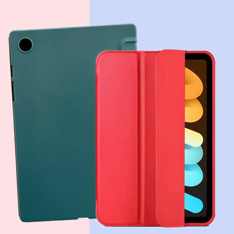 Suitable for Samsung galaxy Tab A8 protective case SM-x205 back case x200 leather case 10.5 silicone tri-fold thin
