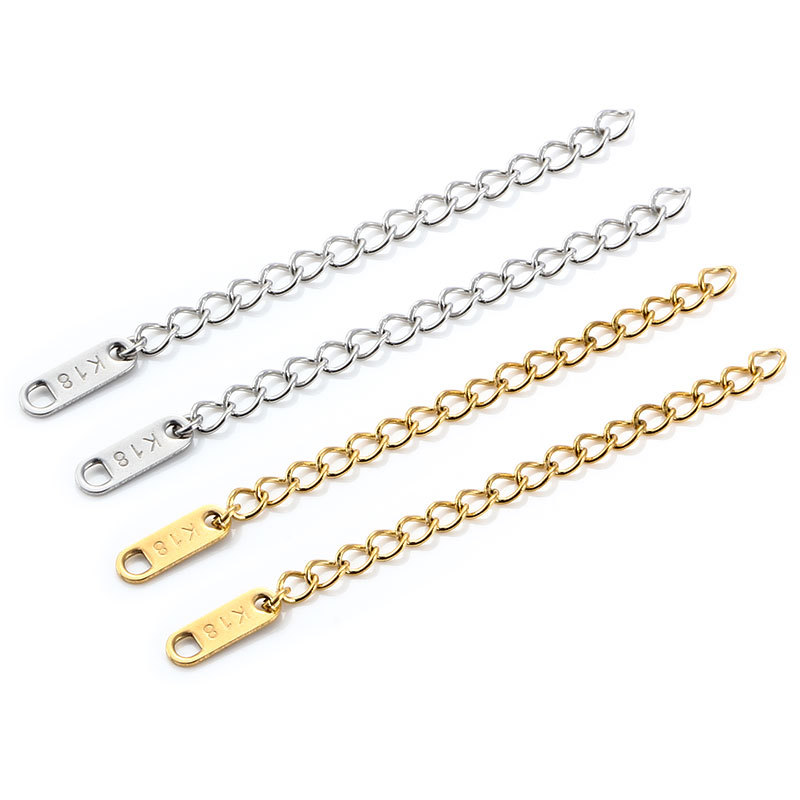 Plating Design Simple Style Style 10 PCS/Package Stainless Steel Solid Color Extension Chain