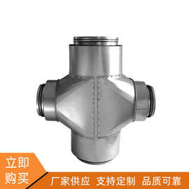 供应耐酸碱螺旋风管配件 不锈钢保温三通四通变径接头