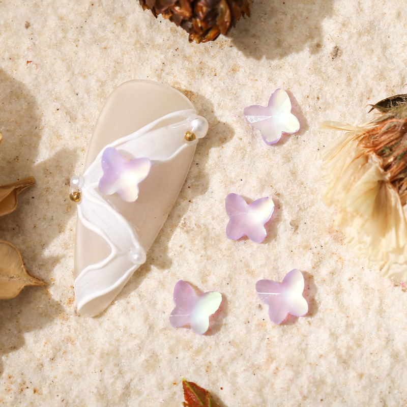 나비 보라색 5*5mm