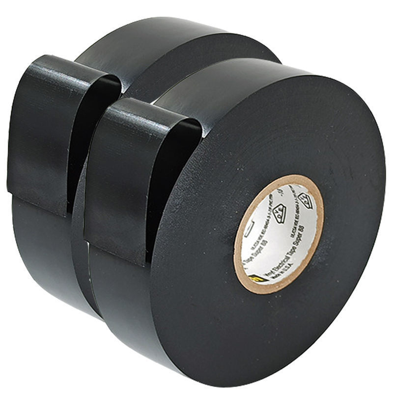 10卷装--电工胶布防水胶带高粘性耐高温耐磨大卷绝缘胶布薄款