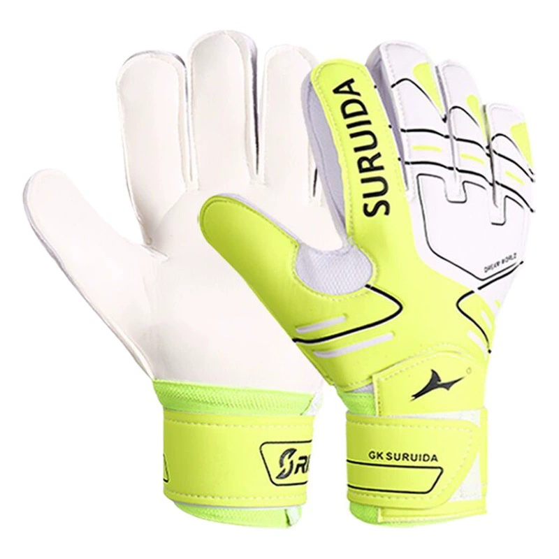 Профессиональное футбольное снаряжение Вратарские Перчатки вратарские перчатки с защитой для пальцев Нескользящие износостойкие тренировочные взрослые подростки