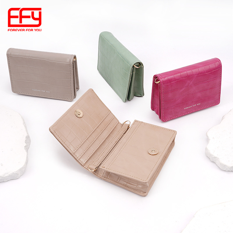 Patrón de piedra pequeña bolsa de lápiz labial de alta calidad estilo coreano bolsa de hombro de las mujeres versátil multi-funcional monedero para las mujeres