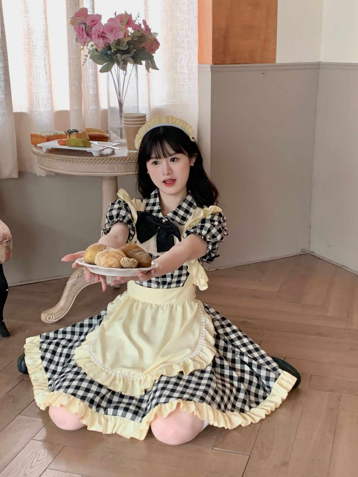 万圣节女仆装coaplay动漫表演服 舞会派对服装农场女佣服-阿里巴巴