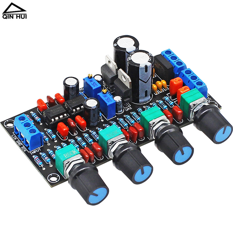 HIFI2.0 alta fidelidad nivel de fiebre amplificador de potencia NE5532 amplificador de tono de altavoz de etapa frontal tuning módulo frontal