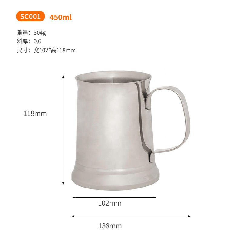 De acero inoxidable de doble capa taza de cerveza de galvanoplastia taza de café bar taza de cóctel fábrica directa Europea llama taza