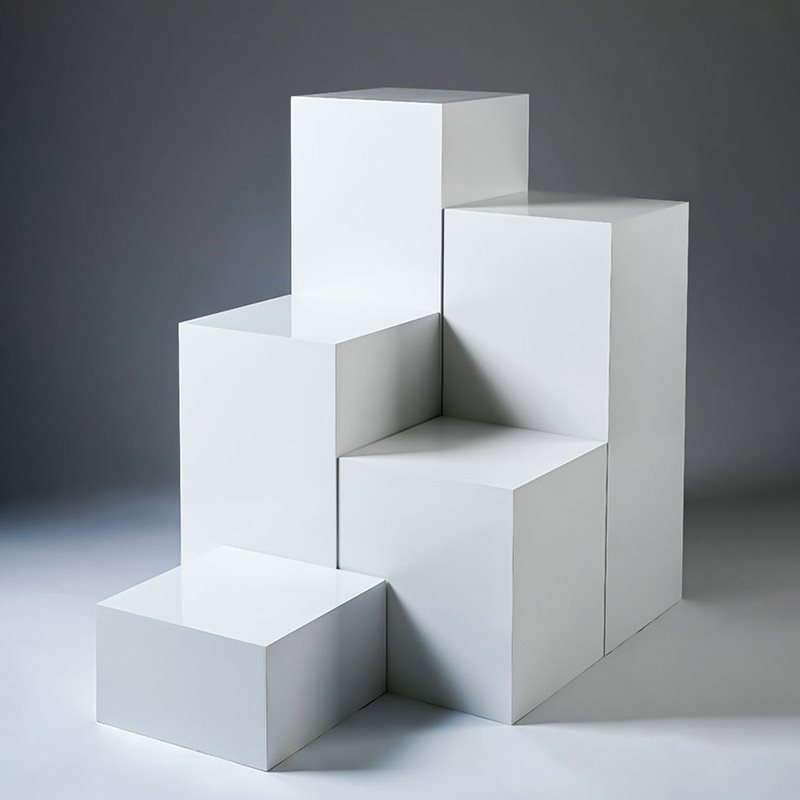 服装店模特底座展示台橱窗流水台直播地台方形几何体摄影站台