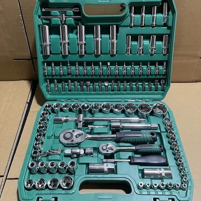 Mühərrik tənzimləmə alətləri, Repair Tool Set, Socket - 108-piece-set-of-24-teeth-for-home-use