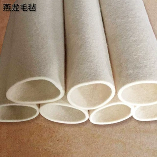 厂家定制白色防尘工业吸油羊毛毡 现货打磨密封抛光高密度羊毛毡