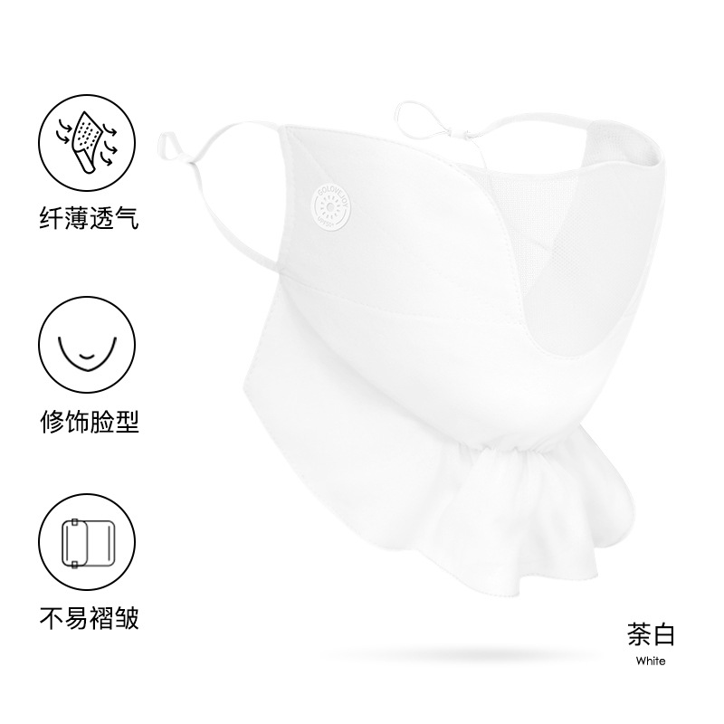 Verano nueva Máscara de protección solar femenina conducción al aire libre protección UV máscara de gasa transpirable delgada XKZ47