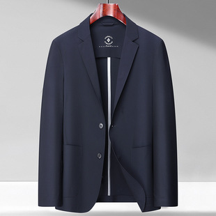 2023 fashion Men's Ice Silk suit light luxury Ice Silk seamless high-end business casual high-end suit jacket spring and autumn