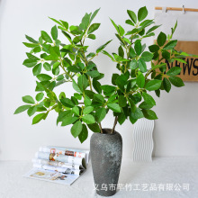 仿真绿植单支风铃木发财树吊钟绿草绿植布置户外家居装饰摆件跨境