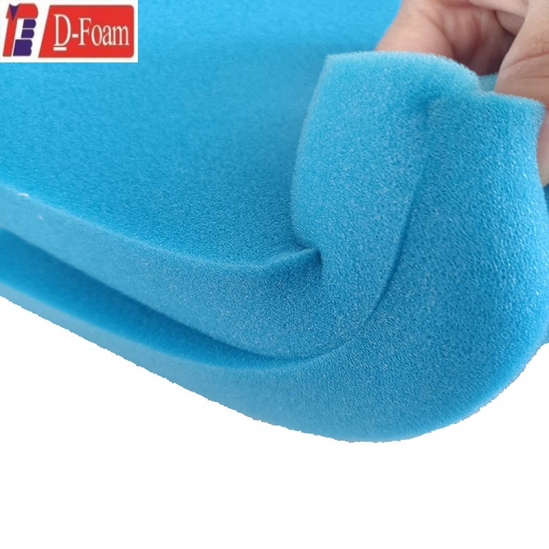 厂家直销大业腾飞25密度蓝色耐高温PU海绵，柔软透气泡绵
