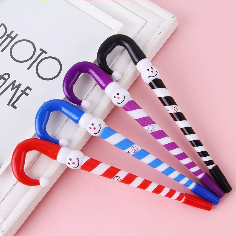 Креативный мультфильм Рождественский Снеговик зонтик шариковая ручка студенческие канцелярские принадлежности шариковая ручка оптовая фабрика студенческий приз подарок