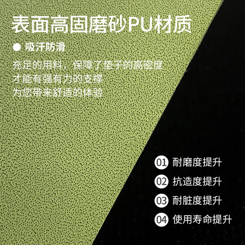 Matte PU natural rubber yoga mat, non-slip, wear-resistant, shock-absorbing, sports dance aerobics, fitness mat, home wholesale