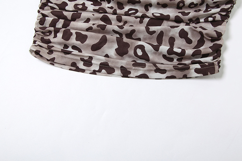 112g Weight Polyester Fabric Type Short Top Length Bandeau Tops Type Holiday Occasion Strapless Neckline Slim Fit Type Leopard Pattern Summer Season Women's Gender Backless Design Sexy, Streetwear Style Wholesale Women's Sexy Streetwear Leopard Backless Tank Tops 18