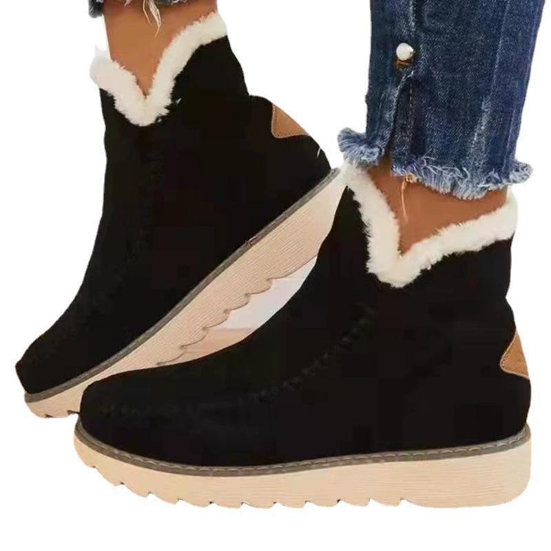 Winter Platform Low Boots, Plush Lining, Insulated Plus Sizes 35–43