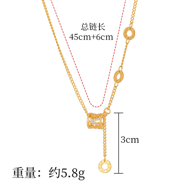 AMOR pequeña cintura hueco collar de diamantes pulsera de las mujeres de alto grado de aleación de cobre ZIRCON joyería cadena ajustable