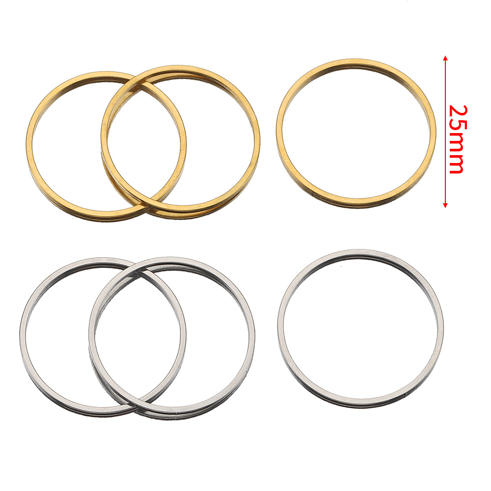 Jewelry Buckle Jewelry Making Type 20 PCS/Package 304 Stainless Steel Solid Color Jewelry Buckle