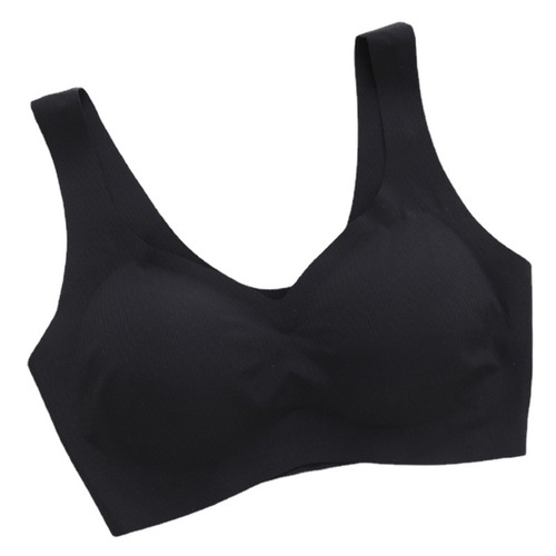 Women's Small Cup Shaping Latex Comfort Backless Sports Modal Bralette with Deep V Simple Design