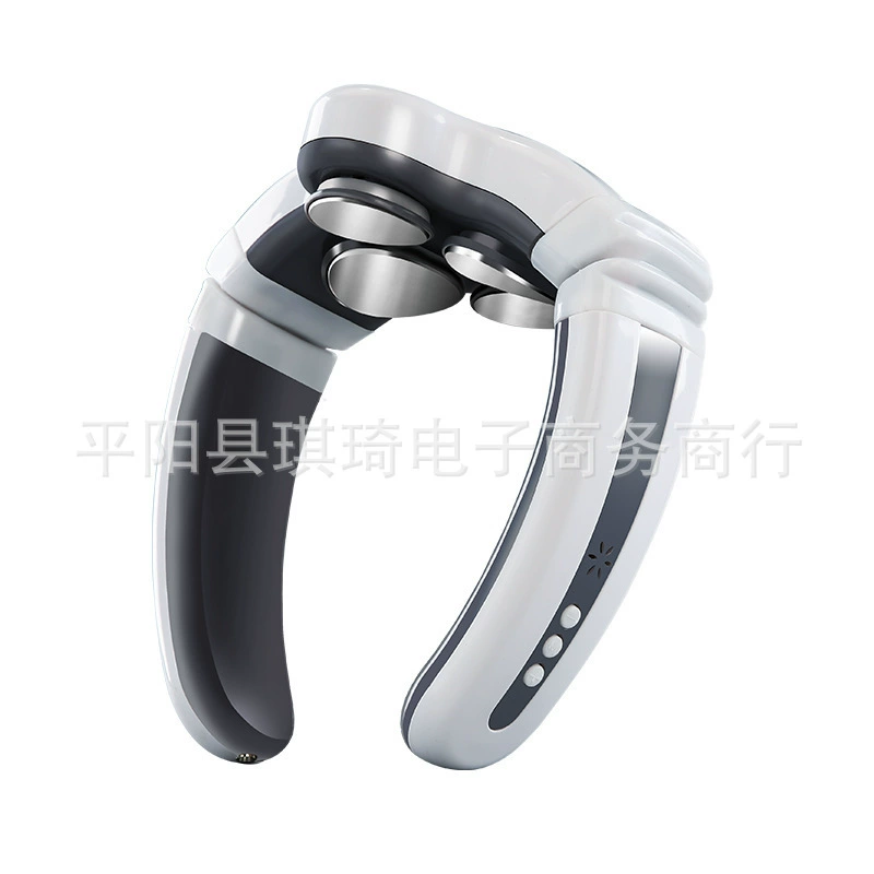 Electromagnetic Neck Massager, Universal, ABS, Neck Protection, Rechargeable & Multi‑head Options
