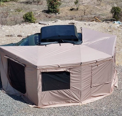 Avtomobil yan çətirləri: Sunproof Quick-Open Vinyl Aluminum - black-new-apron-does-not-include-canopy-radius-2m