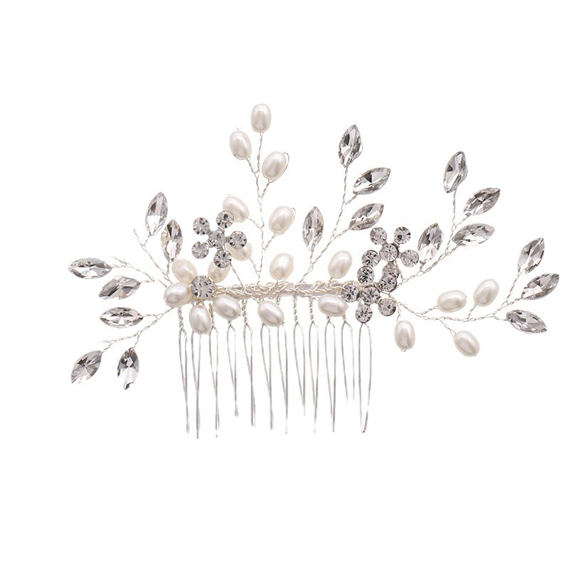 Hot selling pearls, rhinestones, hair combs, hair accessories for brides, wedding dresses, and dresses in Europe and America