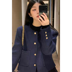 法式复古气质小香风长袖外套女春秋高级新款小众短款宽松显瘦上衣