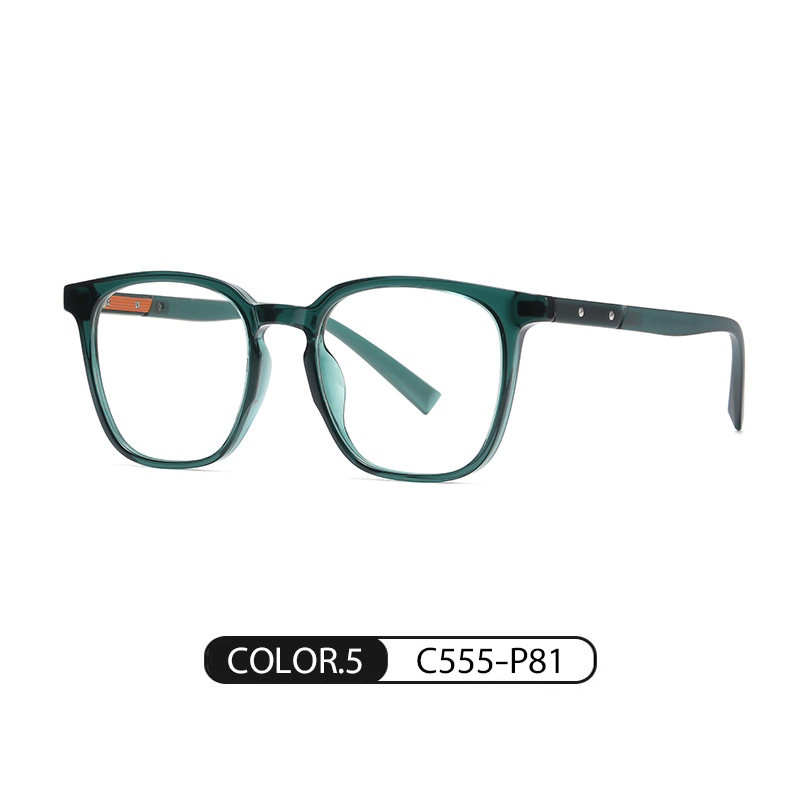 Nueva luz anti-azul gafas artísticas de los hombres retro gafas lisas TJ853 moda coreana TR90 miopía gafas marco mujeres