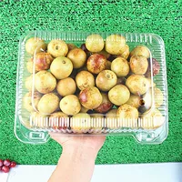 Одноразовая клубника большой 3 кг пряжка фруктовая коробка из виноградной лозы прозрачная пластиковая фруктовая нарезка свежей арбузной коробкой из арбуза ins