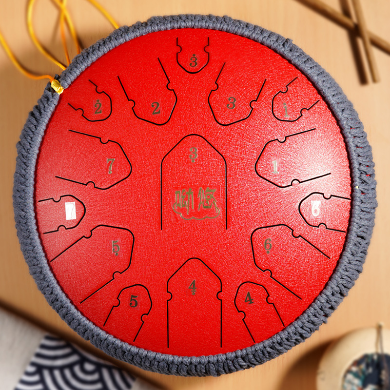 [14 inch 15 tone] Cinnabar Red-Ling Jian
